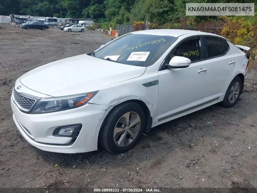 KNAGM4AD4F5081475 2015 Kia Optima Hybrid