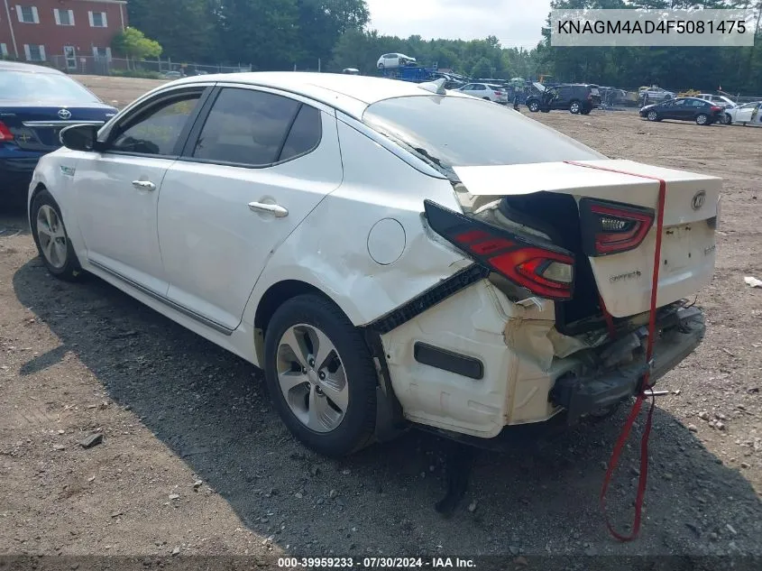 KNAGM4AD4F5081475 2015 Kia Optima Hybrid