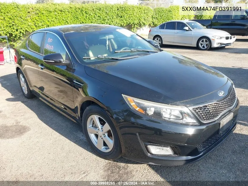 2015 Kia Optima Lx VIN: 5XXGM4A74FG391991 Lot: 39959265