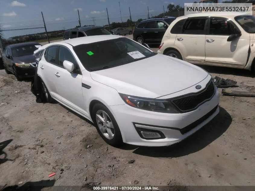 2015 Kia Optima Lx VIN: KNAGM4A73F5532437 Lot: 39976421