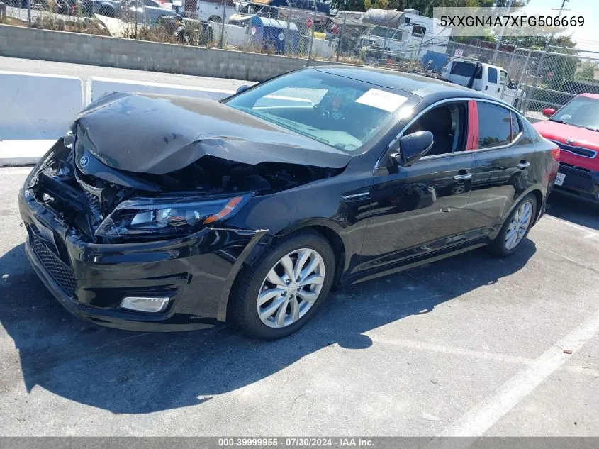 2015 Kia Optima Ex VIN: 5XXGN4A7XFG506669 Lot: 39999955