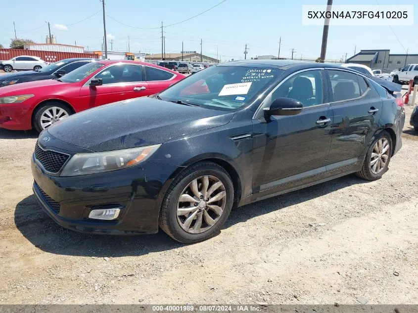 2015 Kia Optima Ex VIN: 5XXGN4A73FG410205 Lot: 40001989