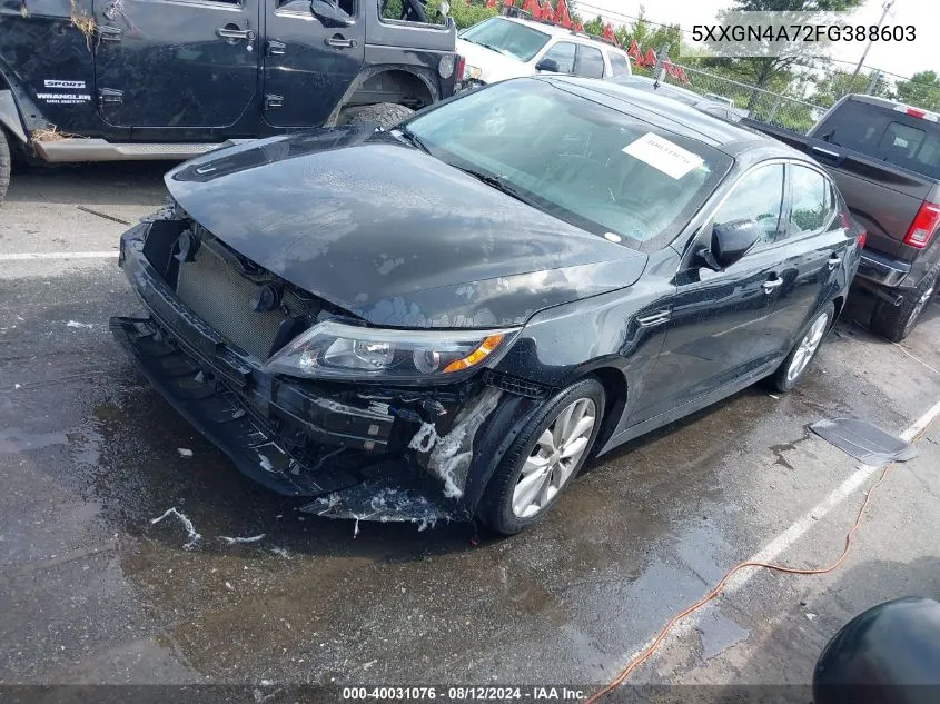 2015 Kia Optima Ex VIN: 5XXGN4A72FG388603 Lot: 40031076