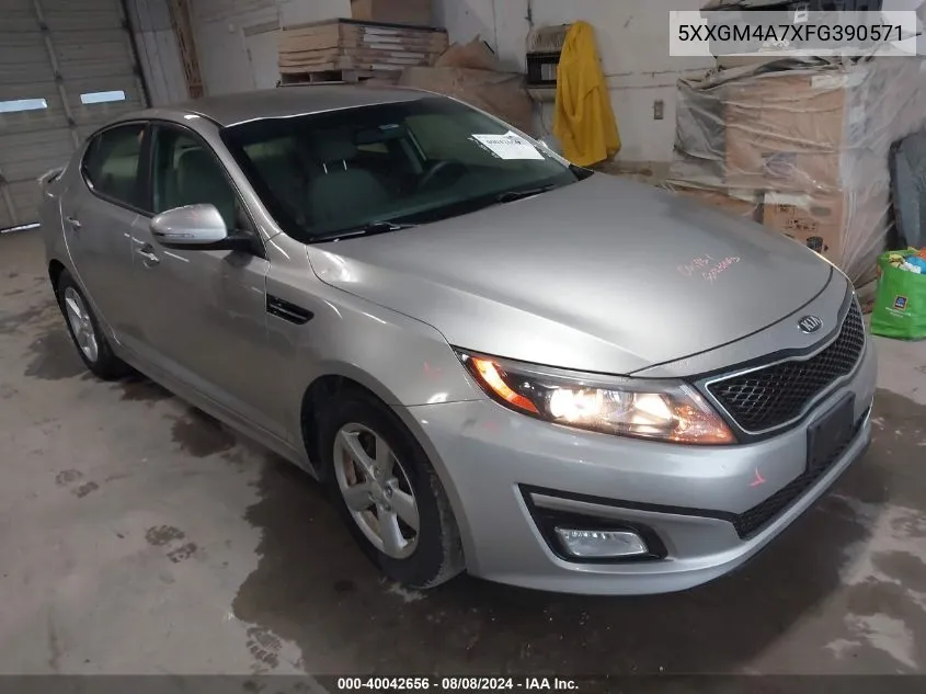 2015 Kia Optima Lx VIN: 5XXGM4A7XFG390571 Lot: 40042656