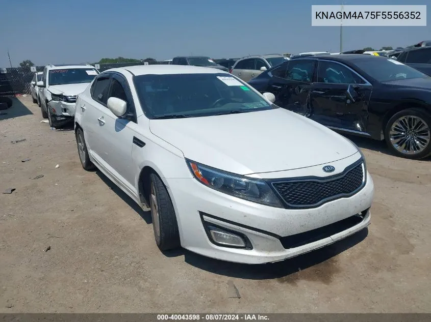 2015 Kia Optima Lx VIN: KNAGM4A75F5556352 Lot: 40043598