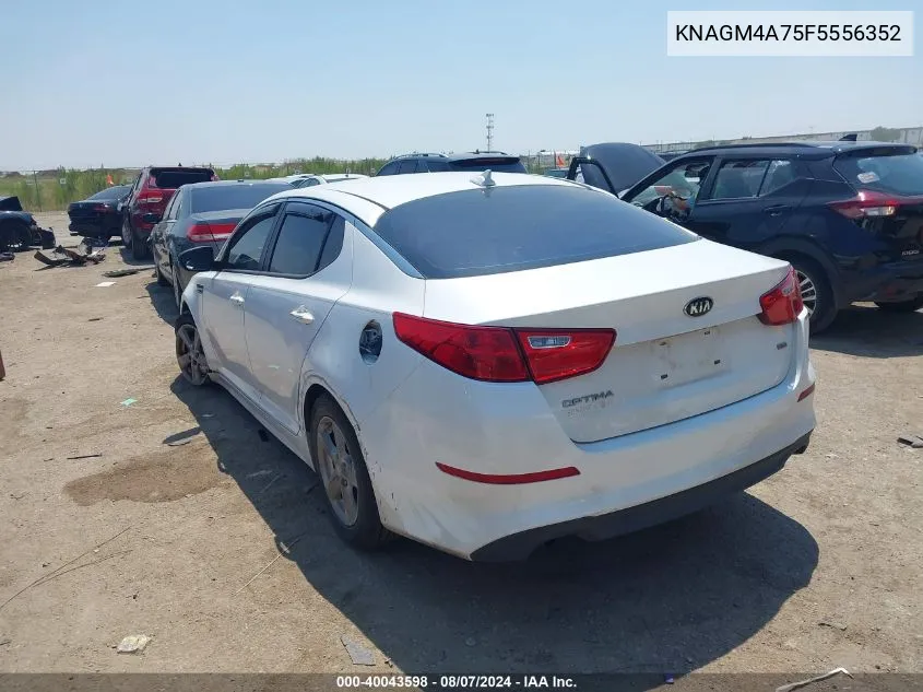 KNAGM4A75F5556352 2015 Kia Optima Lx