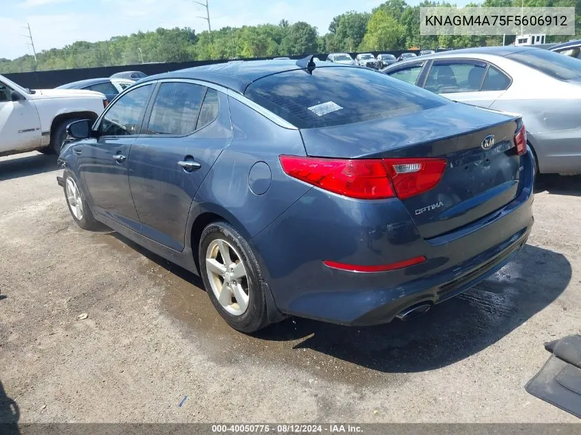 2015 Kia Optima Lx VIN: KNAGM4A75F5606912 Lot: 40050775