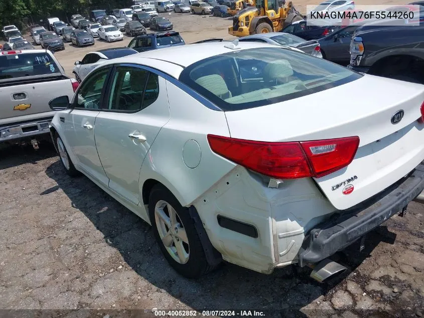 KNAGM4A76F5544260 2015 Kia Optima Lx