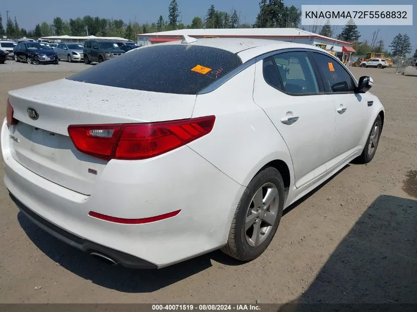 KNAGM4A72F5568832 2015 Kia Optima Lx