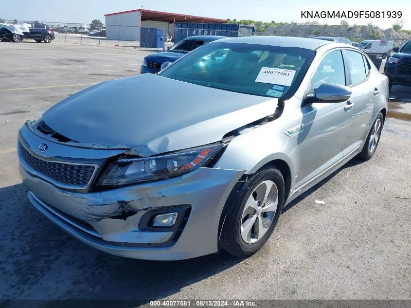 KNAGM4AD9F5081939 2015 Kia Optima Hybrid