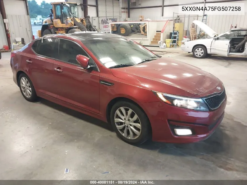 5XXGN4A75FG507258 2015 Kia Optima Ex