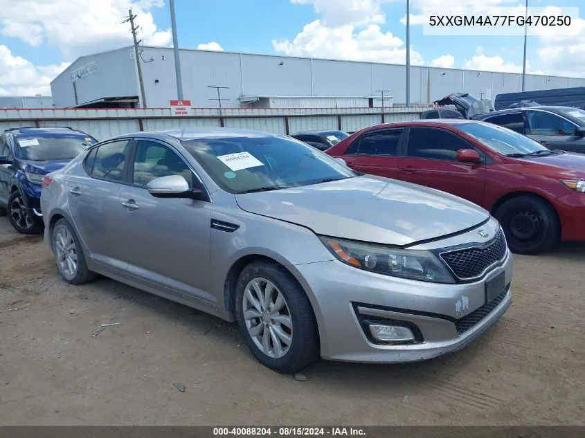 2015 Kia Optima Lx VIN: 5XXGM4A77FG470250 Lot: 40088204