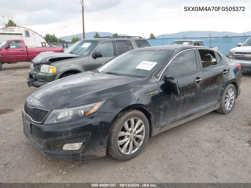 2015 Kia Optima Lx VIN: 5XXGM4A70FG505372 Lot: 40091357