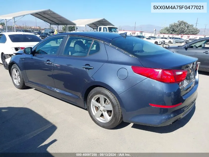 5XXGM4A75FG477021 2015 Kia Optima Lx