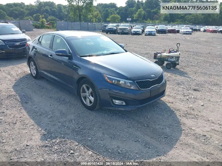 2015 Kia Optima Lx VIN: KNAGM4A77F5606135 Lot: 40107420