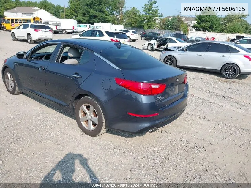 2015 Kia Optima Lx VIN: KNAGM4A77F5606135 Lot: 40107420