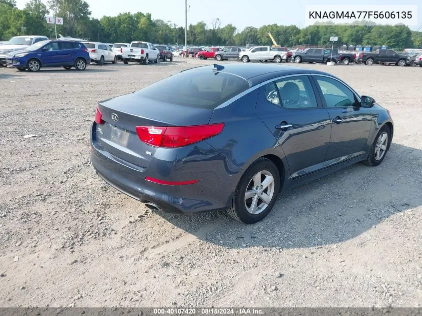 2015 Kia Optima Lx VIN: KNAGM4A77F5606135 Lot: 40107420