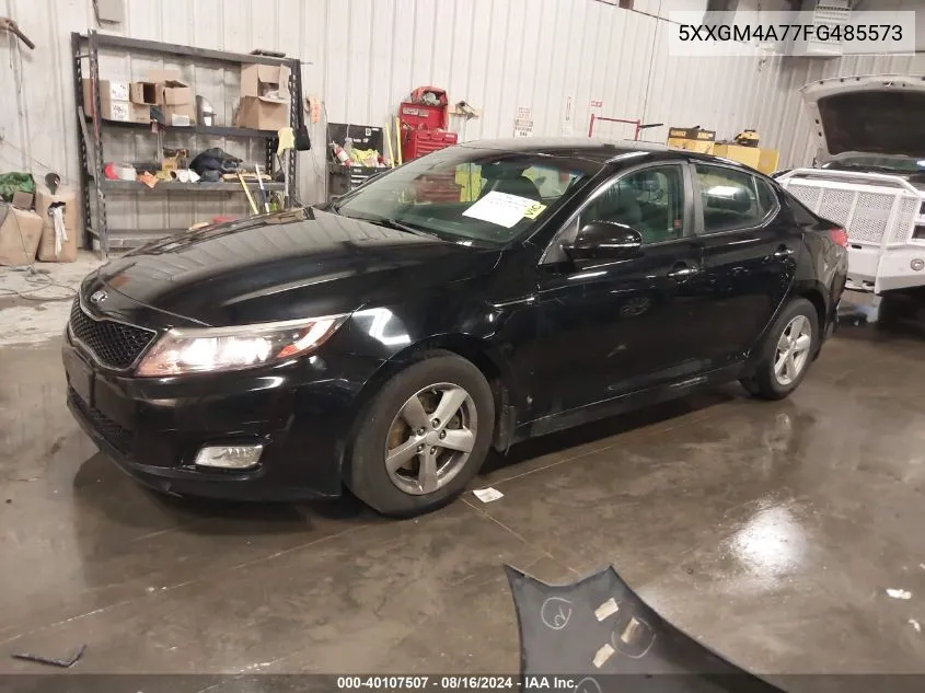 2015 Kia Optima Lx VIN: 5XXGM4A77FG485573 Lot: 40107507