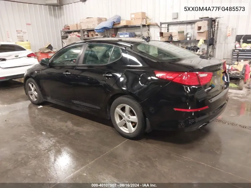 2015 Kia Optima Lx VIN: 5XXGM4A77FG485573 Lot: 40107507