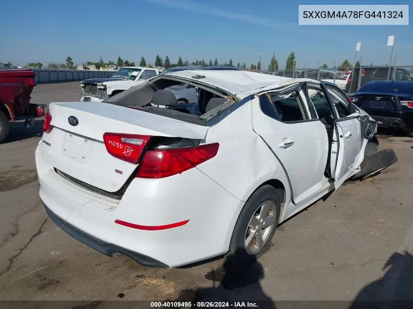 2015 Kia Optima Lx VIN: 5XXGM4A78FG441324 Lot: 40109495