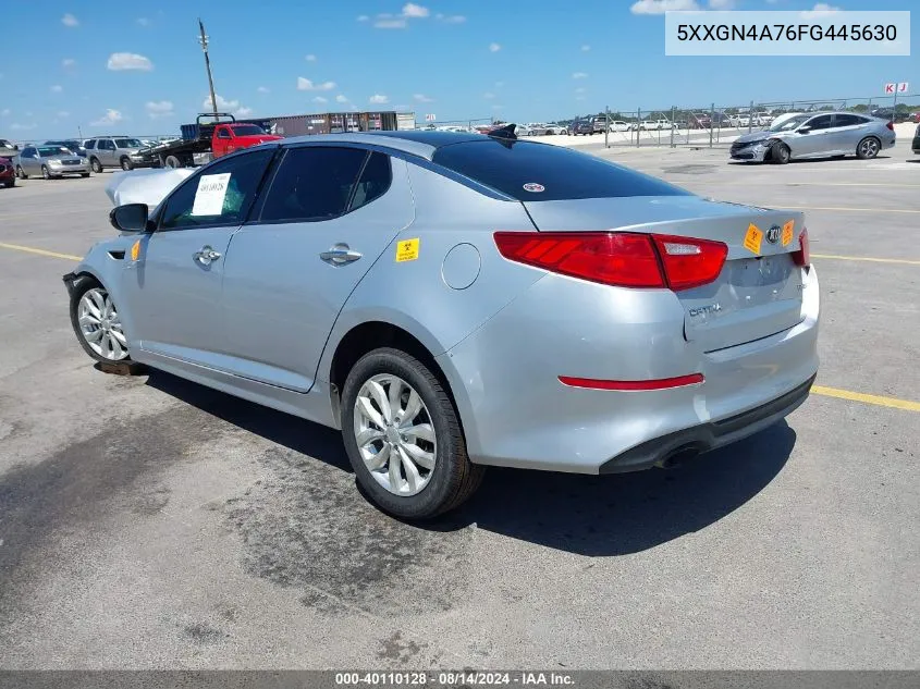 2015 Kia Optima Ex VIN: 5XXGN4A76FG445630 Lot: 40110128