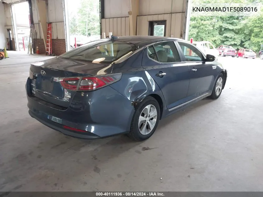 2015 Kia Optima Hybrid VIN: KNAGM4AD1F5089016 Lot: 40111936