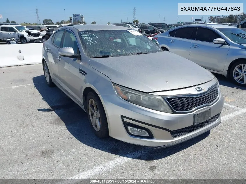 5XXGM4A77FG447843 2015 Kia Optima Lx