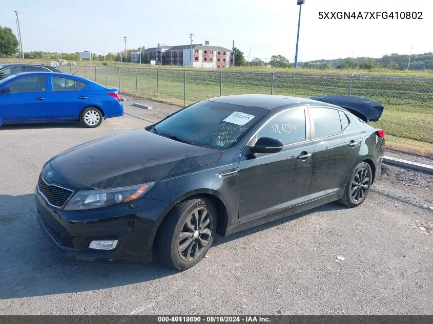 2015 Kia Optima Ex VIN: 5XXGN4A7XFG410802 Lot: 40119690