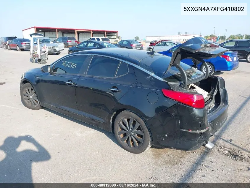 2015 Kia Optima Ex VIN: 5XXGN4A7XFG410802 Lot: 40119690