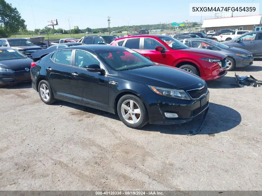 2015 Kia Optima Lx VIN: 5XXGM4A74FG454359 Lot: 40120338