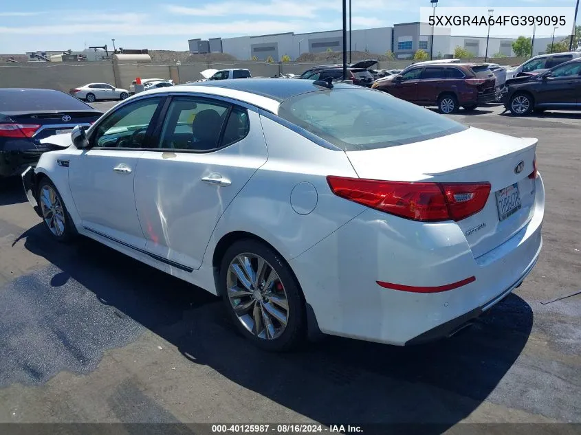 2015 Kia Optima Sxl Turbo VIN: 5XXGR4A64FG399095 Lot: 40125987