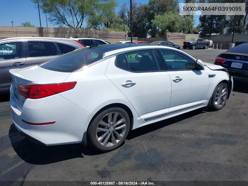 2015 Kia Optima Sxl Turbo VIN: 5XXGR4A64FG399095 Lot: 40125987