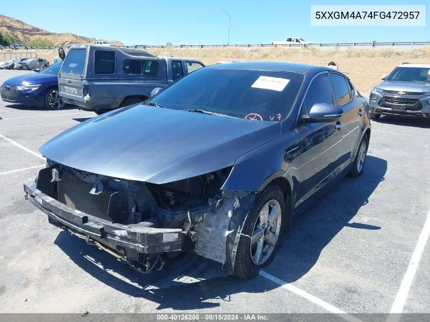 5XXGM4A74FG472957 2015 Kia Optima Lx