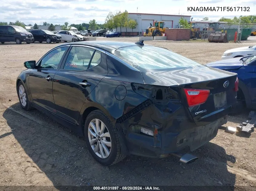 2015 Kia Optima Lx VIN: KNAGM4A71F5617132 Lot: 40131897