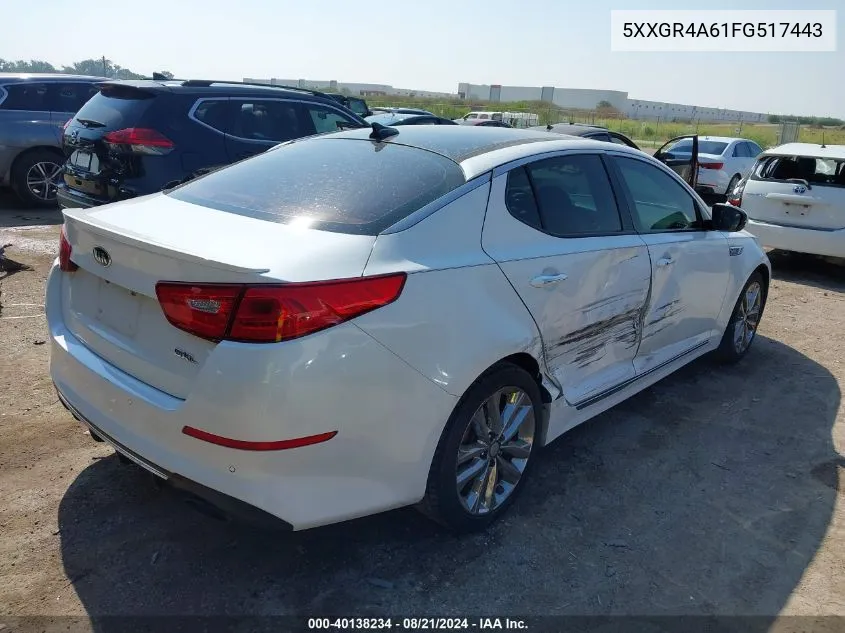 2015 Kia Optima Sx VIN: 5XXGR4A61FG517443 Lot: 40138234