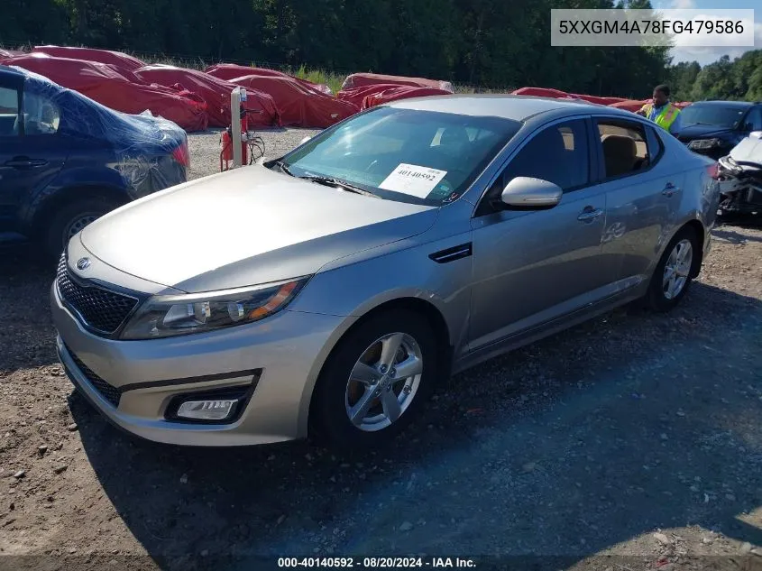 5XXGM4A78FG479586 2015 Kia Optima Lx