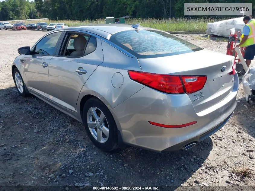 5XXGM4A78FG479586 2015 Kia Optima Lx