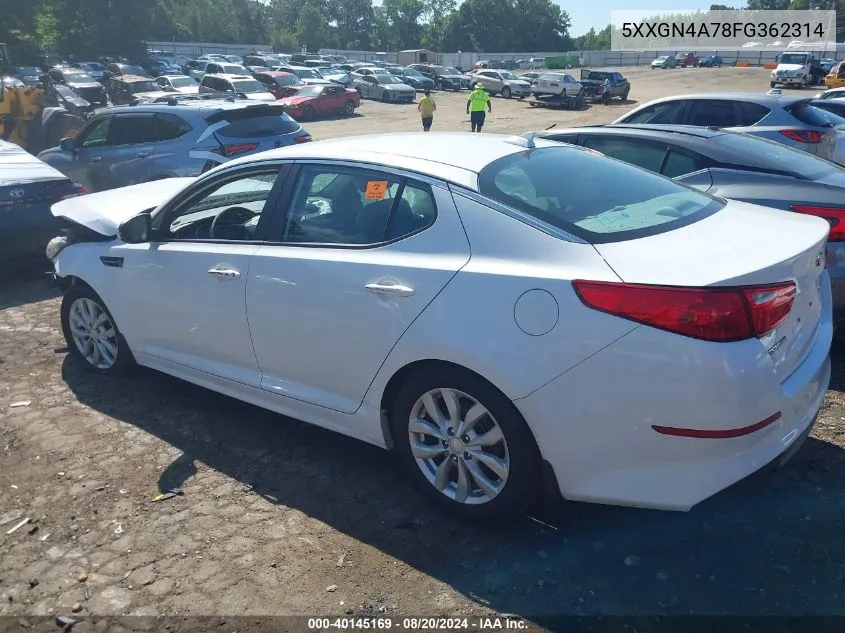 5XXGN4A78FG362314 2015 Kia Optima Ex