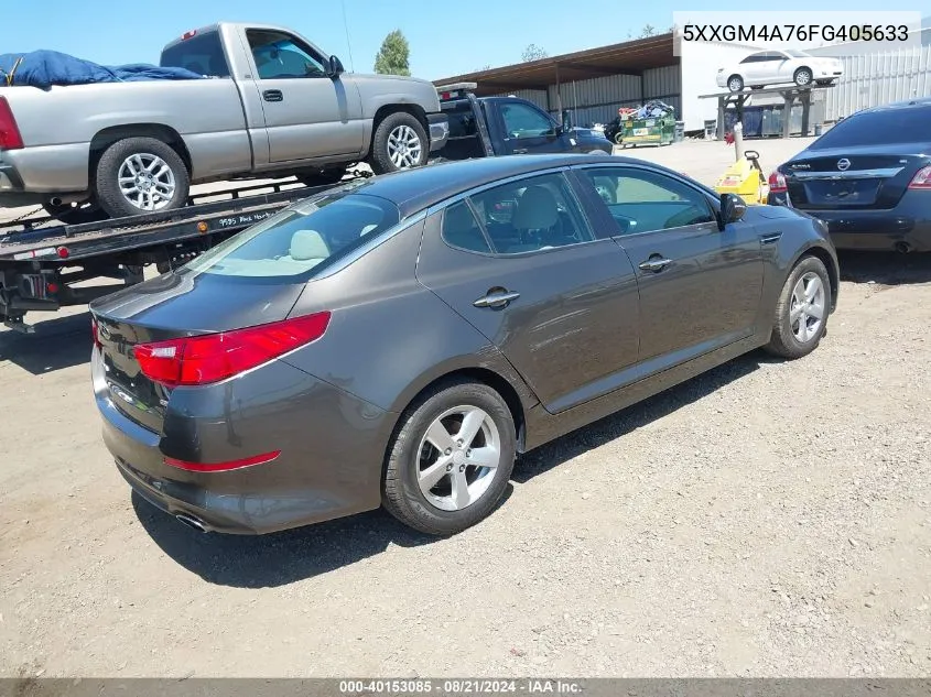 5XXGM4A76FG405633 2015 Kia Optima Lx