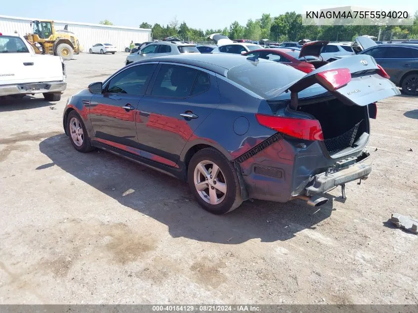 2015 Kia Optima Lx VIN: KNAGM4A75F5594020 Lot: 40154129