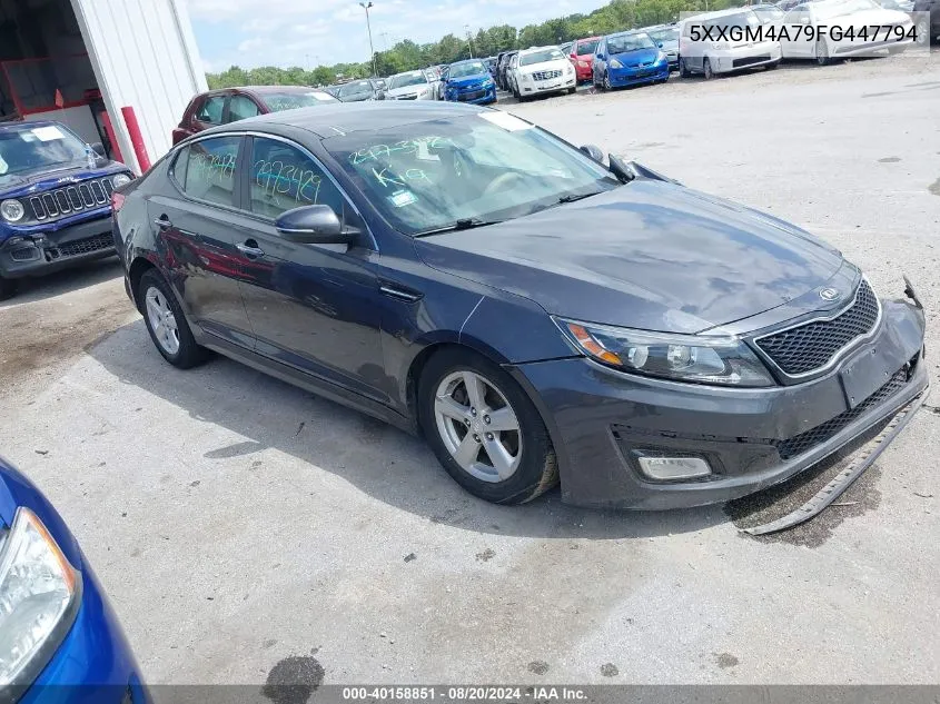 2015 Kia Optima Lx VIN: 5XXGM4A79FG447794 Lot: 40158851