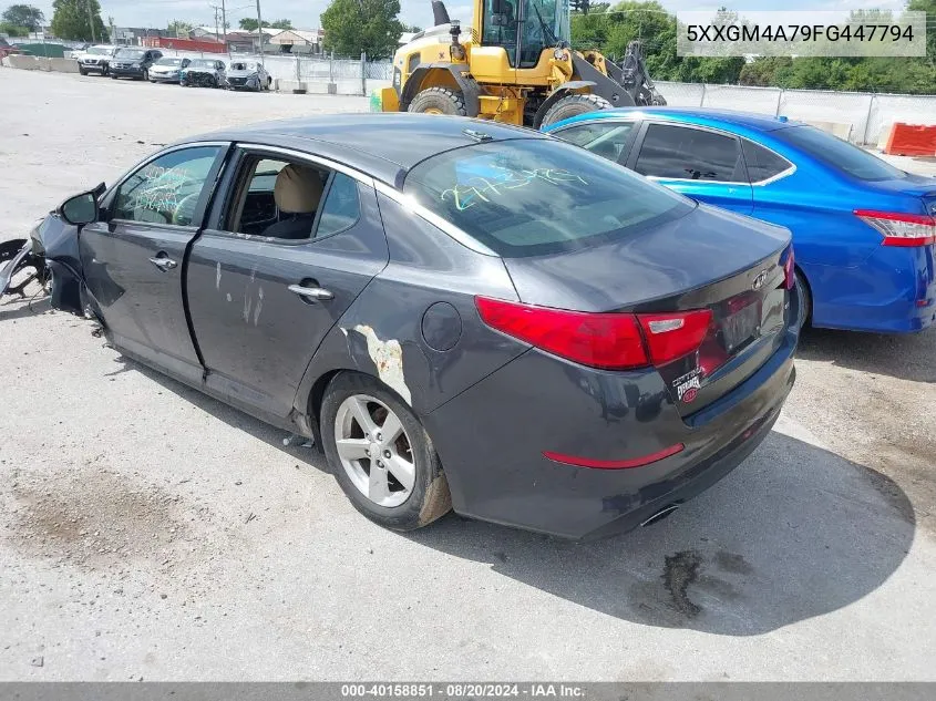 2015 Kia Optima Lx VIN: 5XXGM4A79FG447794 Lot: 40158851