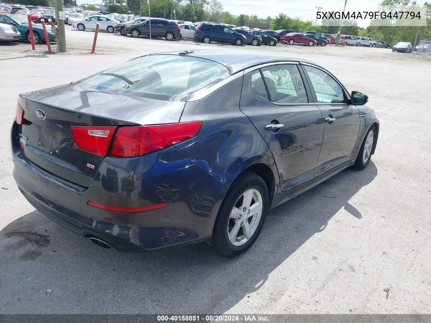 2015 Kia Optima Lx VIN: 5XXGM4A79FG447794 Lot: 40158851