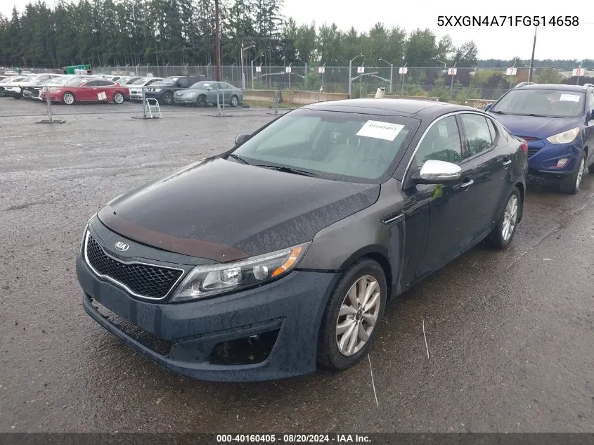 2015 Kia Optima Ex VIN: 5XXGN4A71FG514658 Lot: 40160405