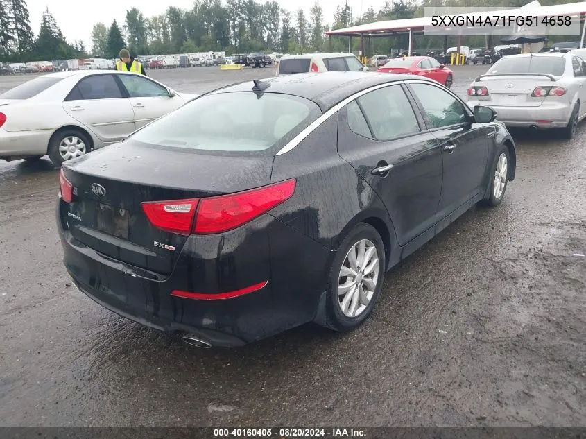 2015 Kia Optima Ex VIN: 5XXGN4A71FG514658 Lot: 40160405