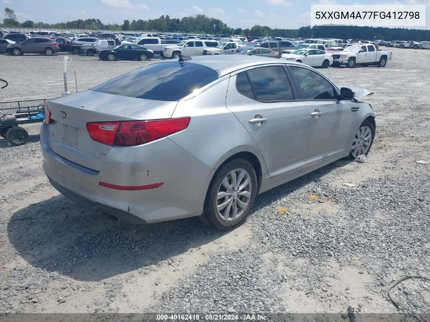 2015 Kia Optima Lx VIN: 5XXGM4A77FG412798 Lot: 40162419