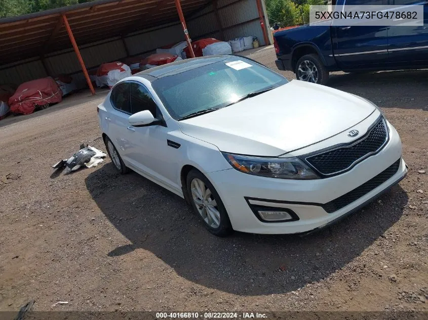 2015 Kia Optima Ex VIN: 5XXGN4A73FG478682 Lot: 40166810