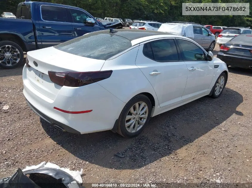 2015 Kia Optima Ex VIN: 5XXGN4A73FG478682 Lot: 40166810