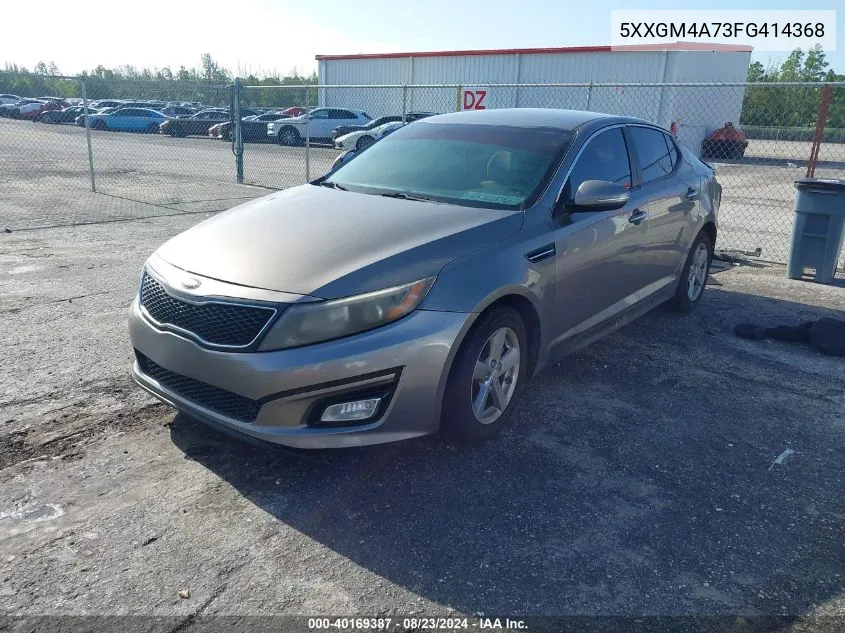 2015 Kia Optima Lx VIN: 5XXGM4A73FG414368 Lot: 40169387