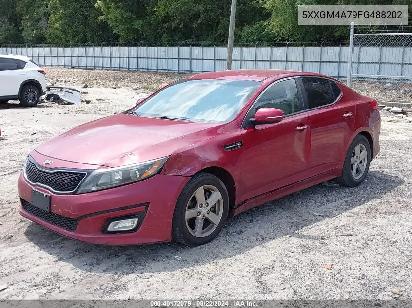 2015 Kia Optima Lx VIN: 5XXGM4A79FG488202 Lot: 40172079